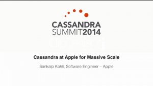 Embedded thumbnail for Apple Inc.: Cassandra at Apple for Massive Scale